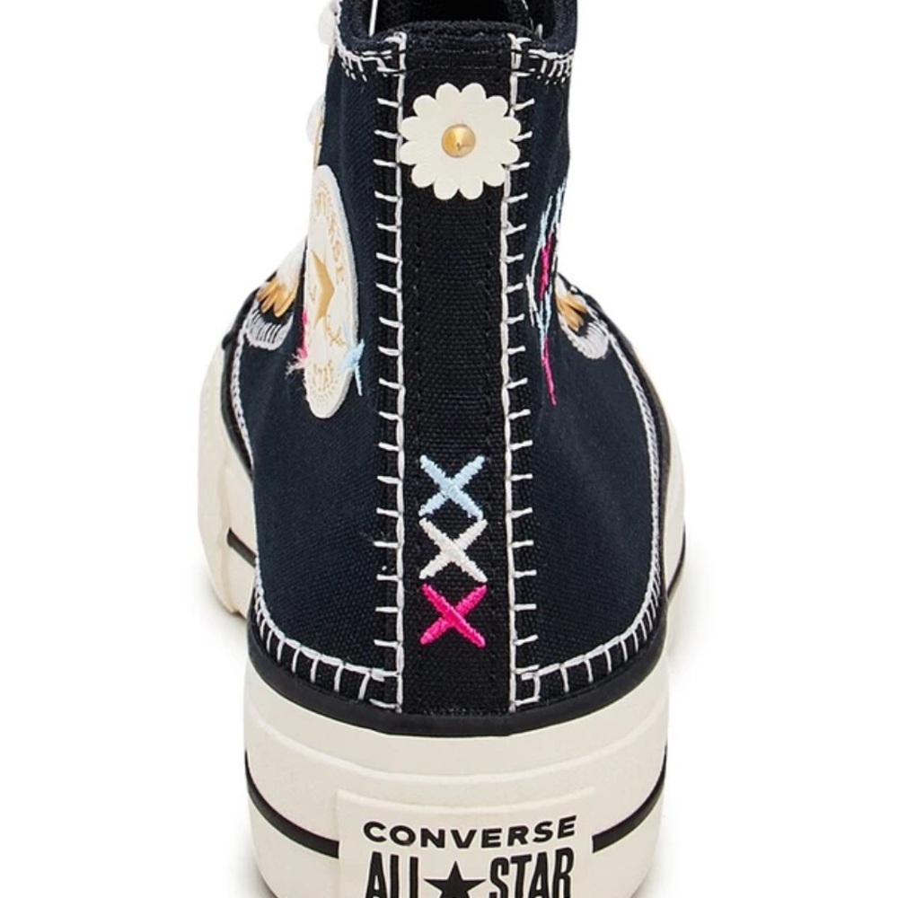 Converse Black and White Chuck Taylor High-Top Sneakers - Picture 6 of 9